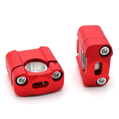 CNC Handlebar Bar Clamps Risers 7/8 22mm -28MM 1-1/8 Pit Pro Dirt ATV Quad Bike