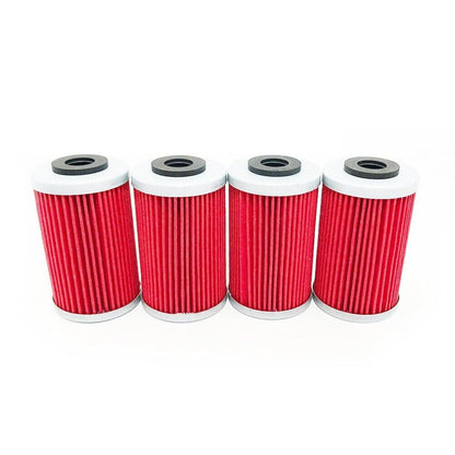 4Pc Oil Filters For KTM SXF250 SXF450 XCF250 XCF450 XCFW250 XCW450 XCW500 EXC500