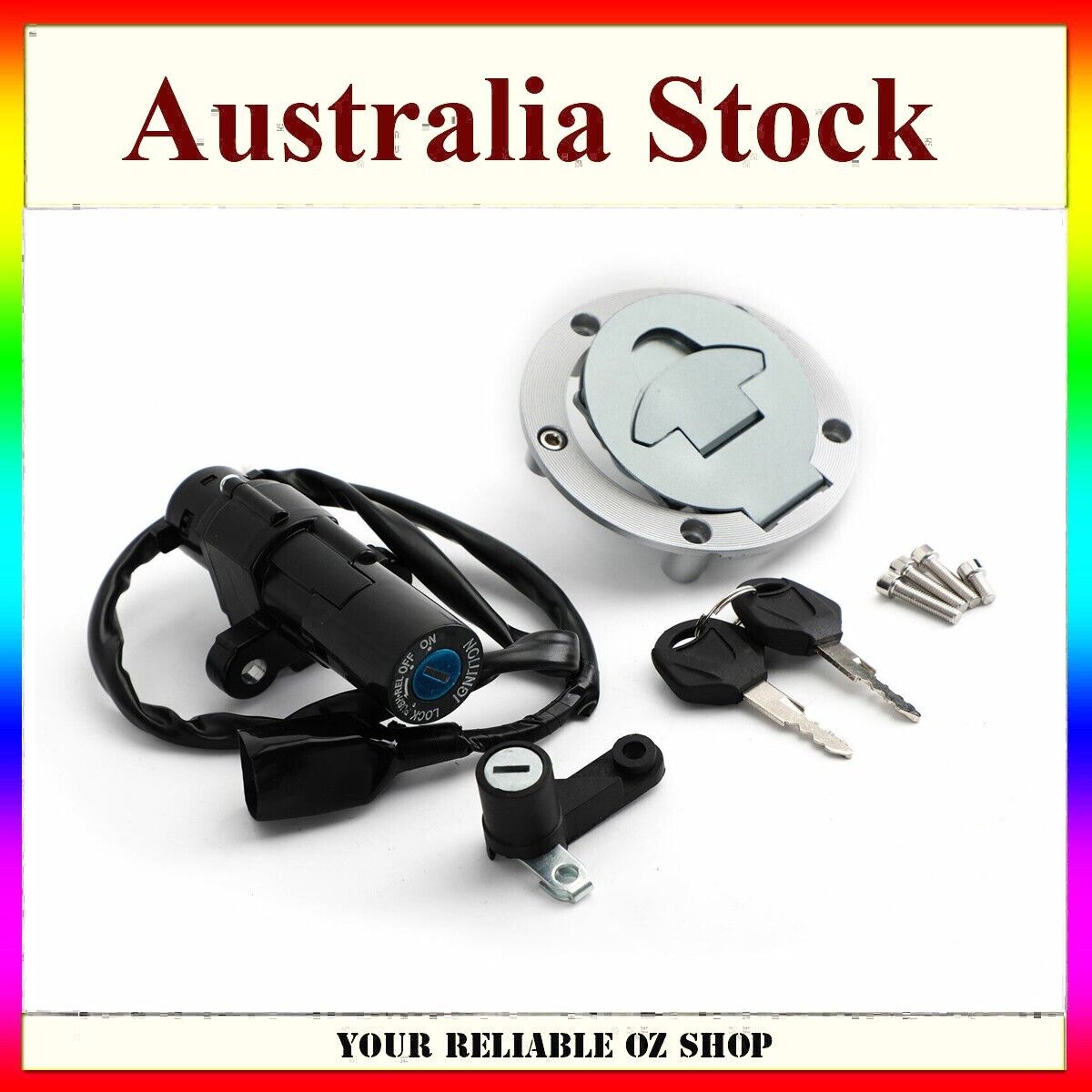 Ignition Switch Fuel Cap Seat Lock Key Set For Yamaha YZF R25 R3 1WD-H2501-01-00