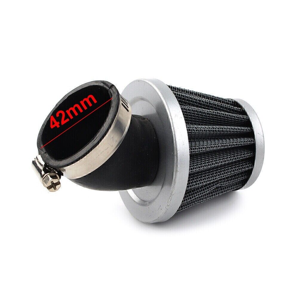 42mm Carburetor Air Filter Velocity Stack Bent Adapter Fit For 40mm-44mm Carby