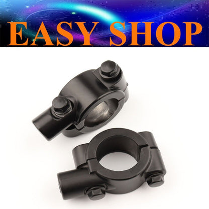 2Pcs 10mm Handle Bar Mirror Mount Clamp 50cc 90cc 110cc 125cc DIRT PITPRO BIKE