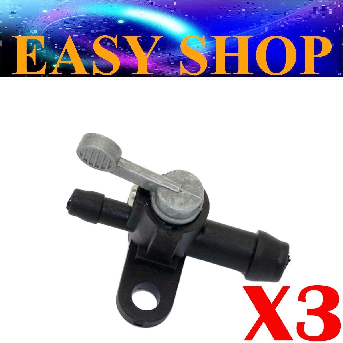 3x 5mm 10mm Fuel Tap On/Off Switch Valve Petcock 300cc 200cc ATV Quad Dirt Bike