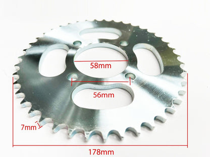 Rear Sprocket 428-43T Tooth 4 Bolt Fixing for Lexmoto Michigan 125 ZS125-79
