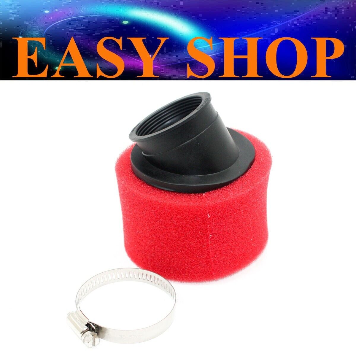 47mm 48mm 49mm Red Bent Foam Air Filter For Yamaha KTM HONDA KAWASAKI SUZUKI KTM