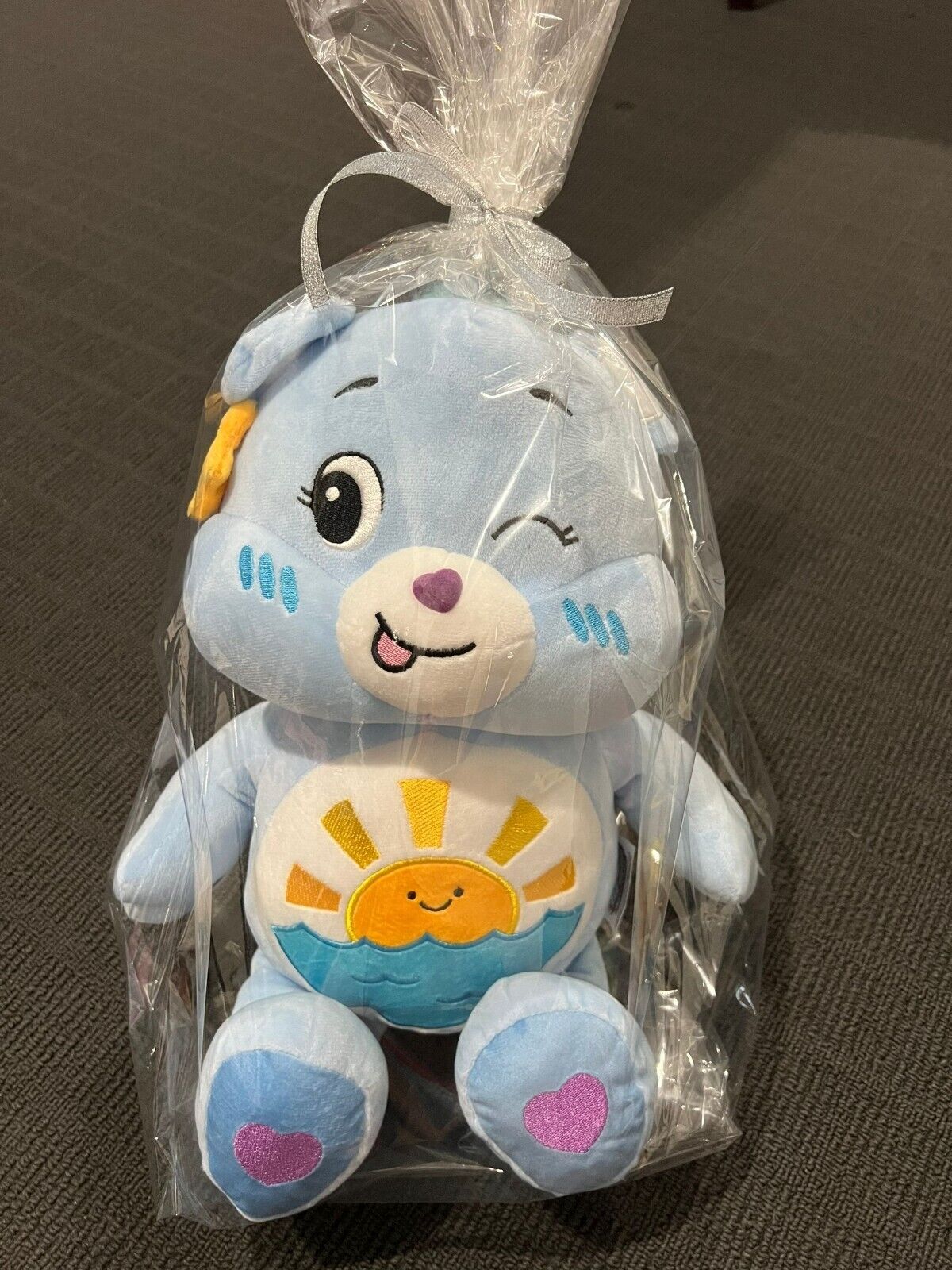 New Licensed Care Bears Unlock The Magic Sea Friend Bear Earth Day Plush 32cm