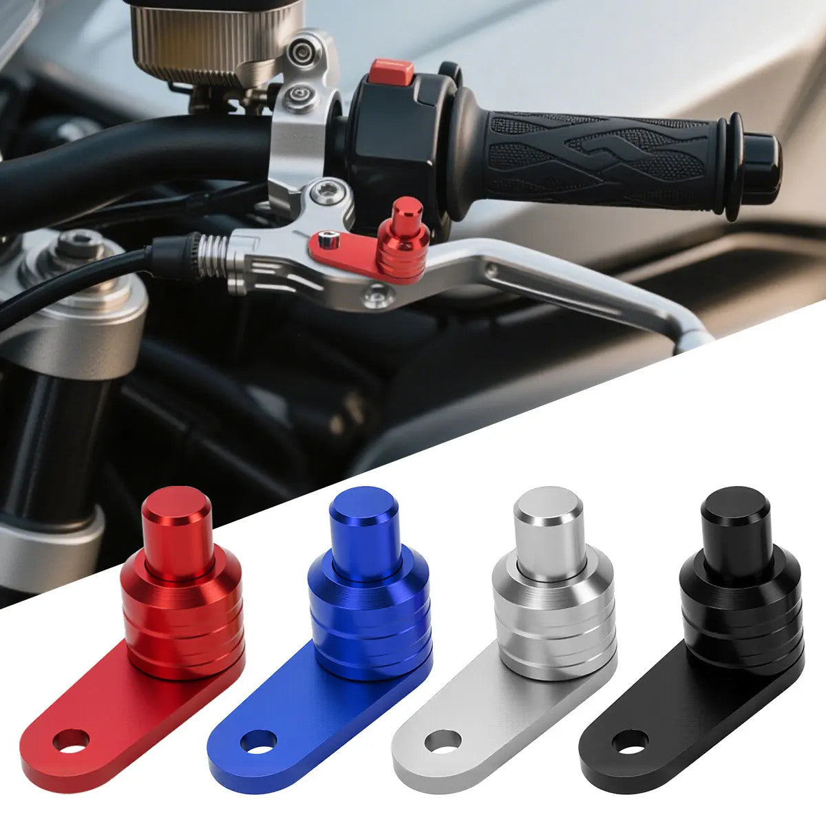 CNC Parking Brake Switch Lever Lock Button For Yamaha XMAX300 NMAX125 NMAX155