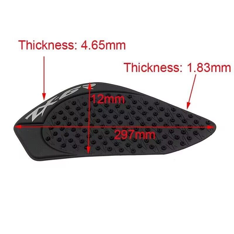 FUEL PETROL TANK PADS KNEE GRIP TRACTION STICKER FOR KAWASAKI NINJA ZX-6R ZX636