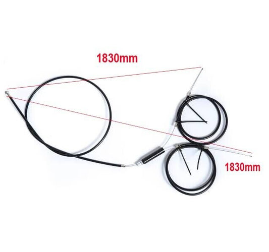 1.8M Twin Double Brake Cable For 80cc 100cc Motorised Bicycle Push Mountain Bike