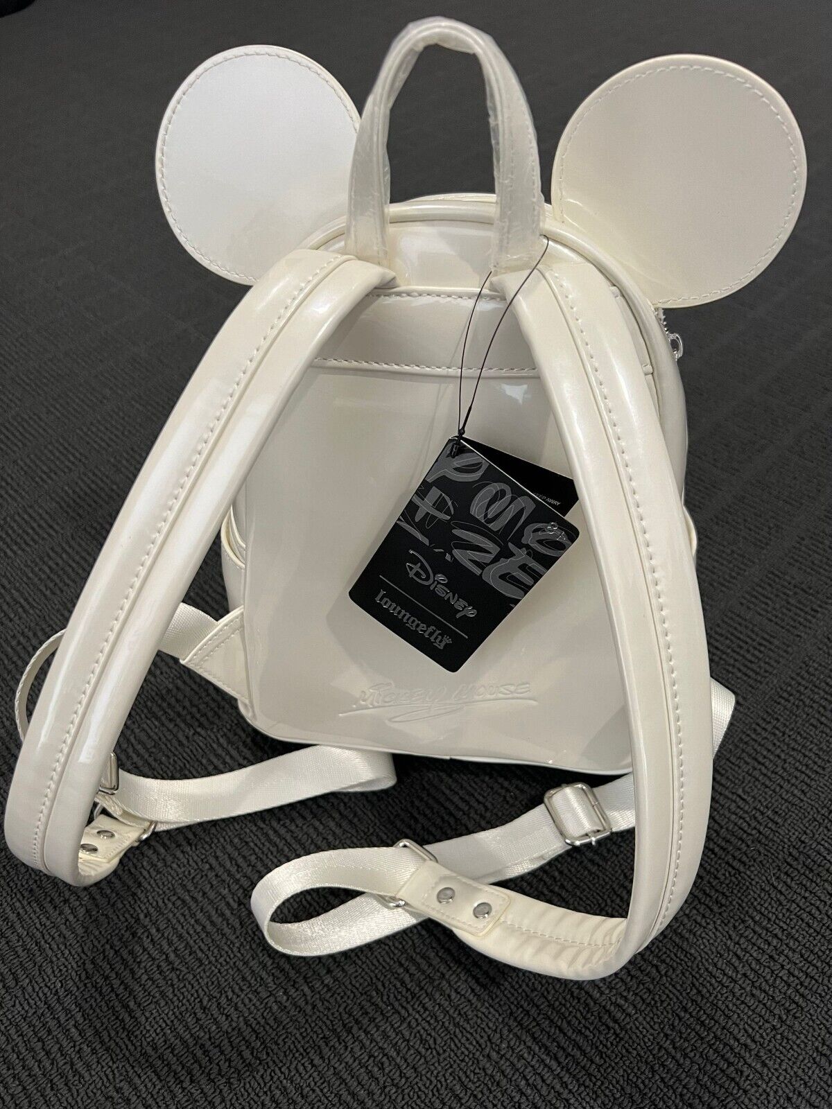 New Loungefly Disney Mickey Mouse Wedding Pearl White Cosplay Mini Girl Backpack