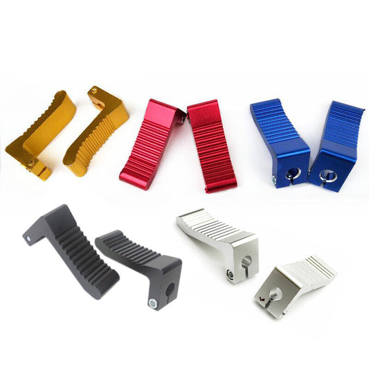 CNC ALLOY Motorcycle ATV Footrests Foot Pegs Pedals RED BLACK BLUE SILVER GOLD