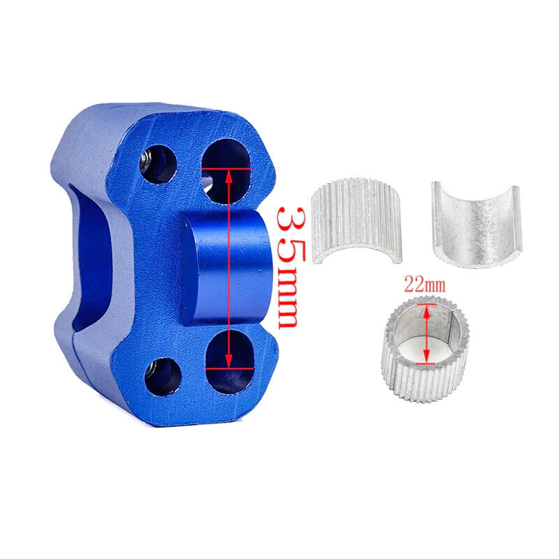 Universal 22mm 28mm CNC Aluminum Handlebar Riser Clamps Motorcycle Dirt PIT Bike