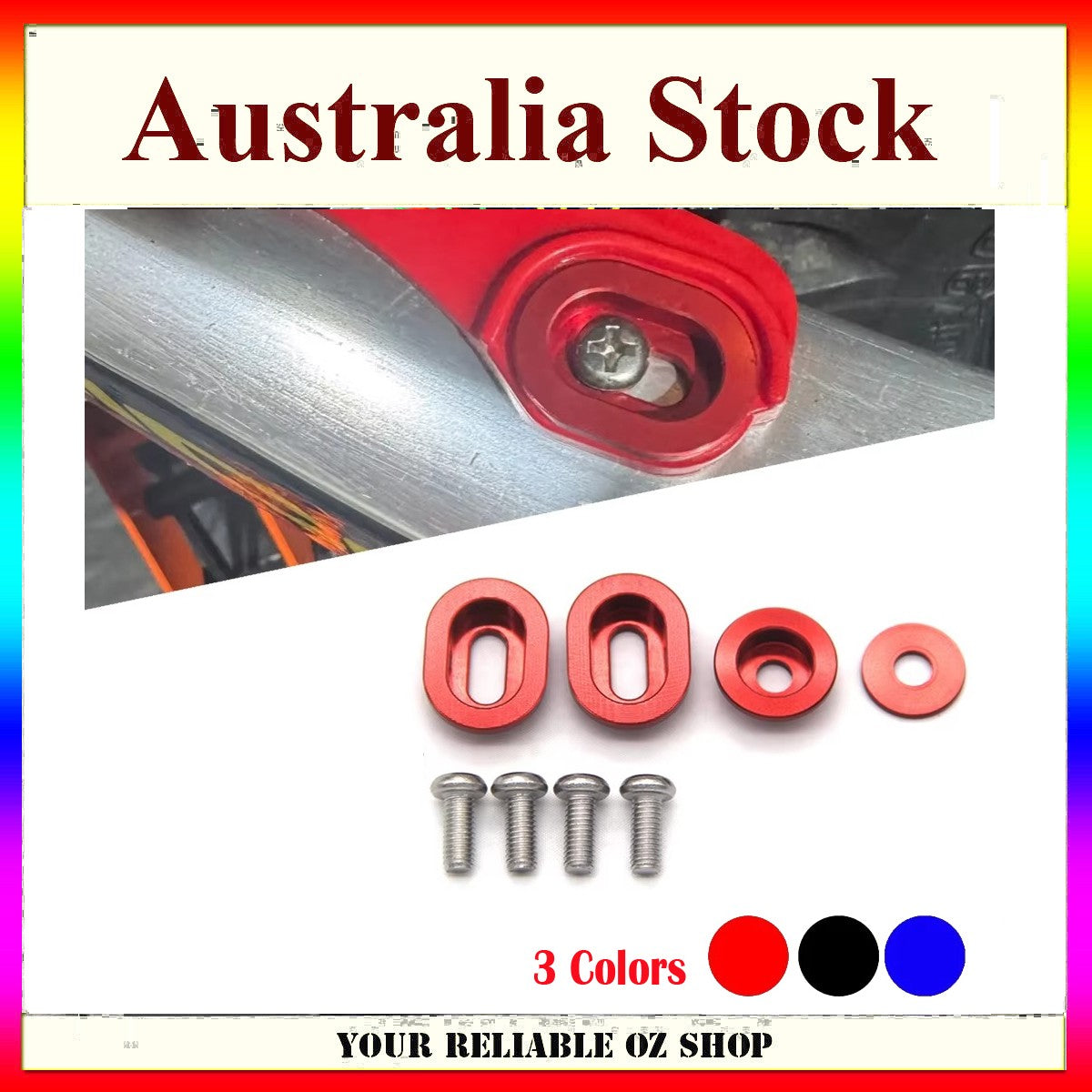 Chain Slider Washer Mounting Bolts For Honda CRF250L CRF450R CRF450X CRM250