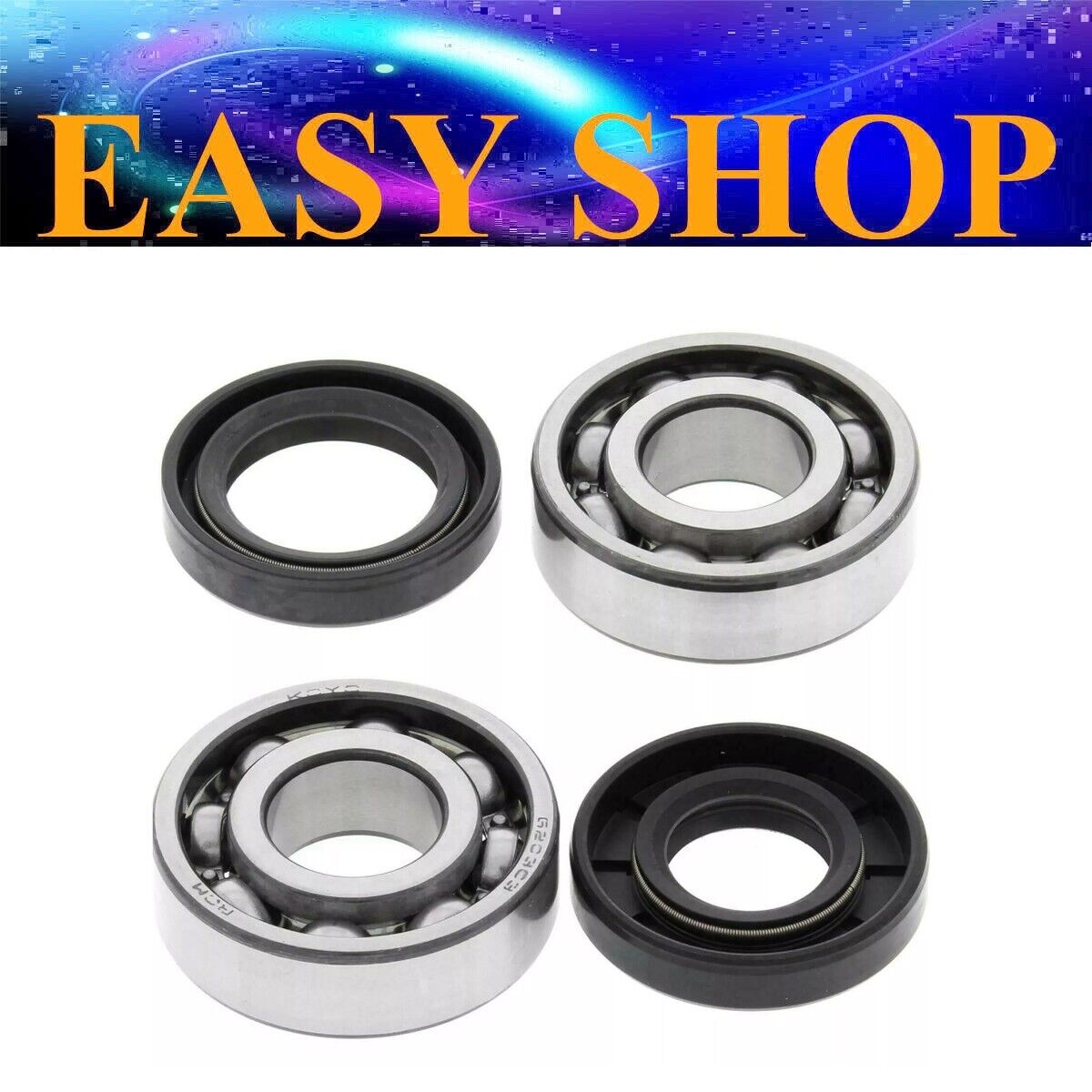 Main Crankshaft Bearings & Oil Seals For Yamaha PW50 PY50 PeeWee Y-Zinger 50cc