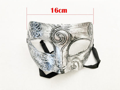 Men Women Silver Costume Masquerade Cosplay Party Mask Venetian Ball Roman Eye