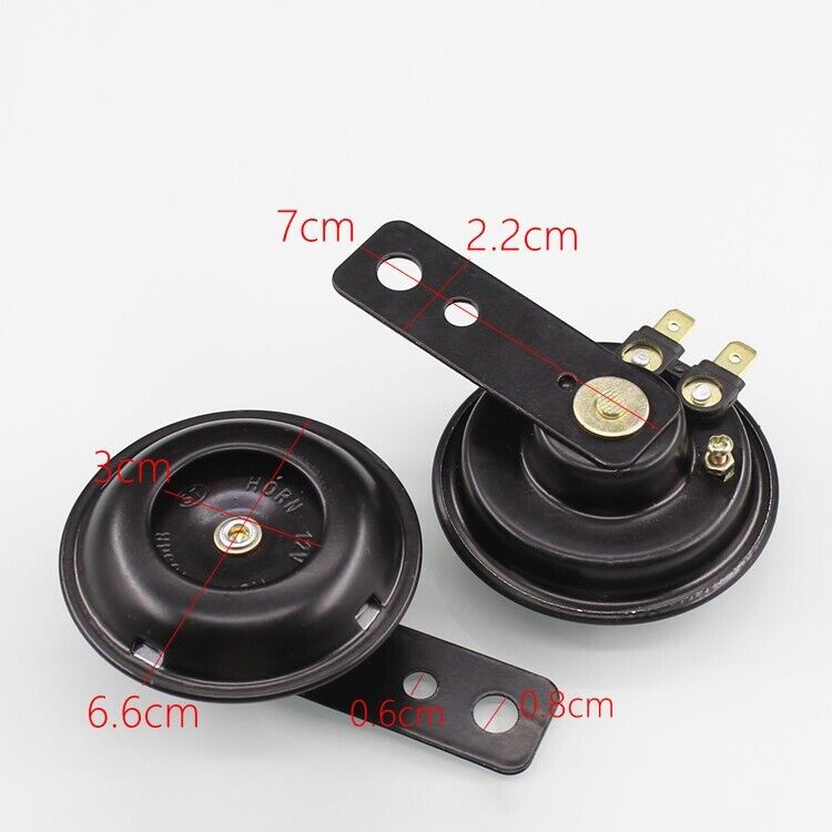48V 105dB Waterproof Black Horn For Motocross Yamaha KTM HONDA SUZUKI ATV BIKE