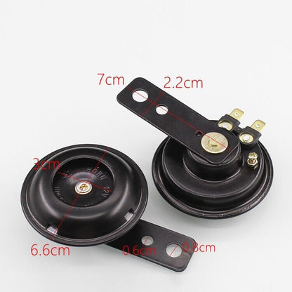 48V 105dB Waterproof Black Horn For Motocross Yamaha KTM HONDA SUZUKI ATV BIKE