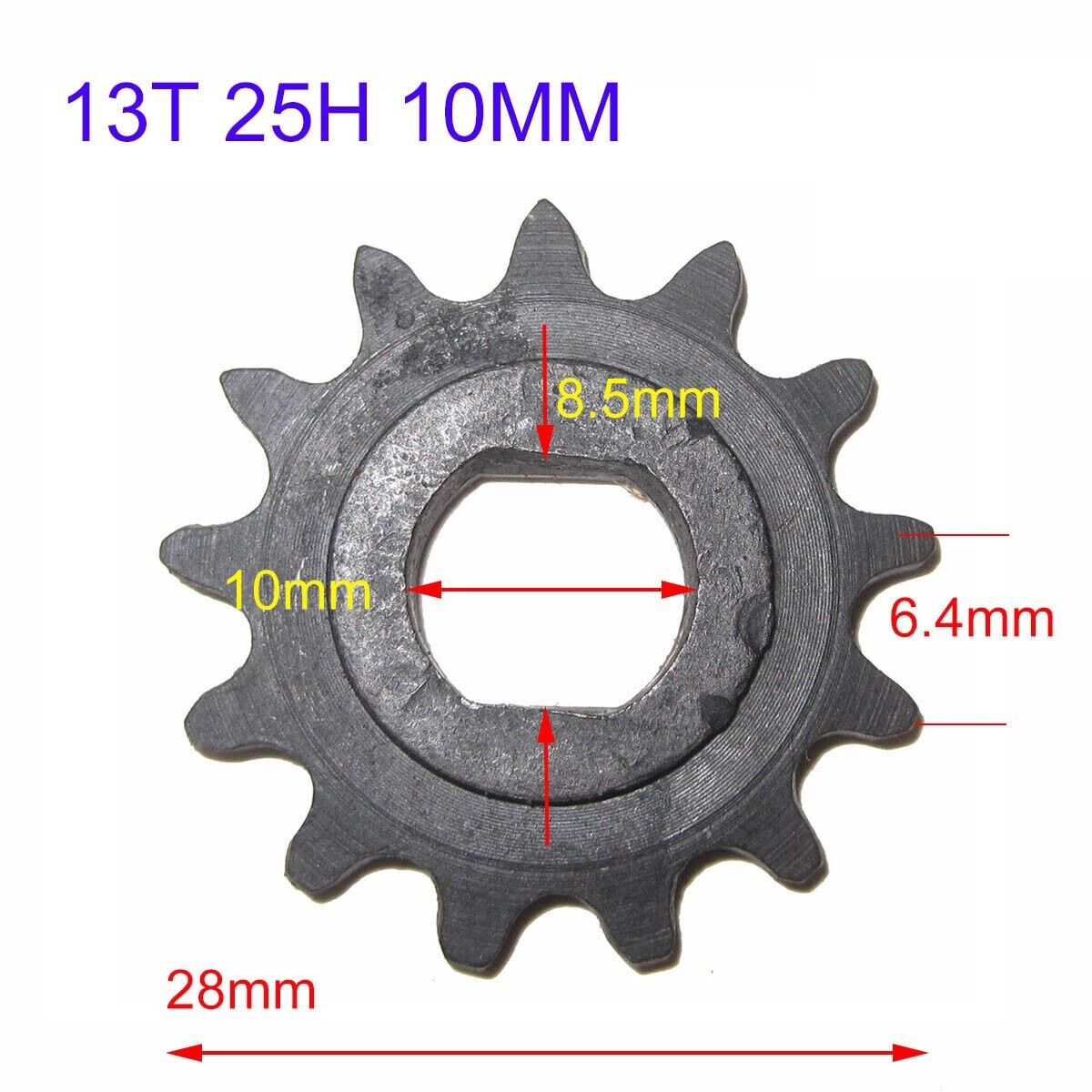 25H 13T Tooth Chain Sprocket for Mini Pocket Dirt Bike Scooter ATV Gas Scooter