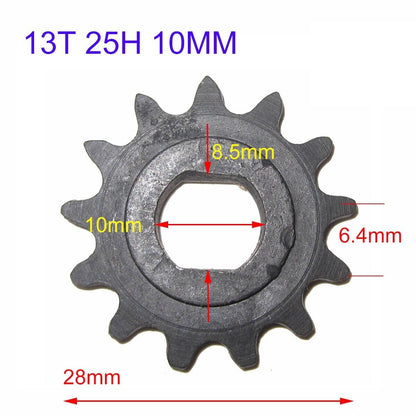 25H 13T Tooth Chain Sprocket for Mini Pocket Dirt Bike Scooter ATV Gas Scooter
