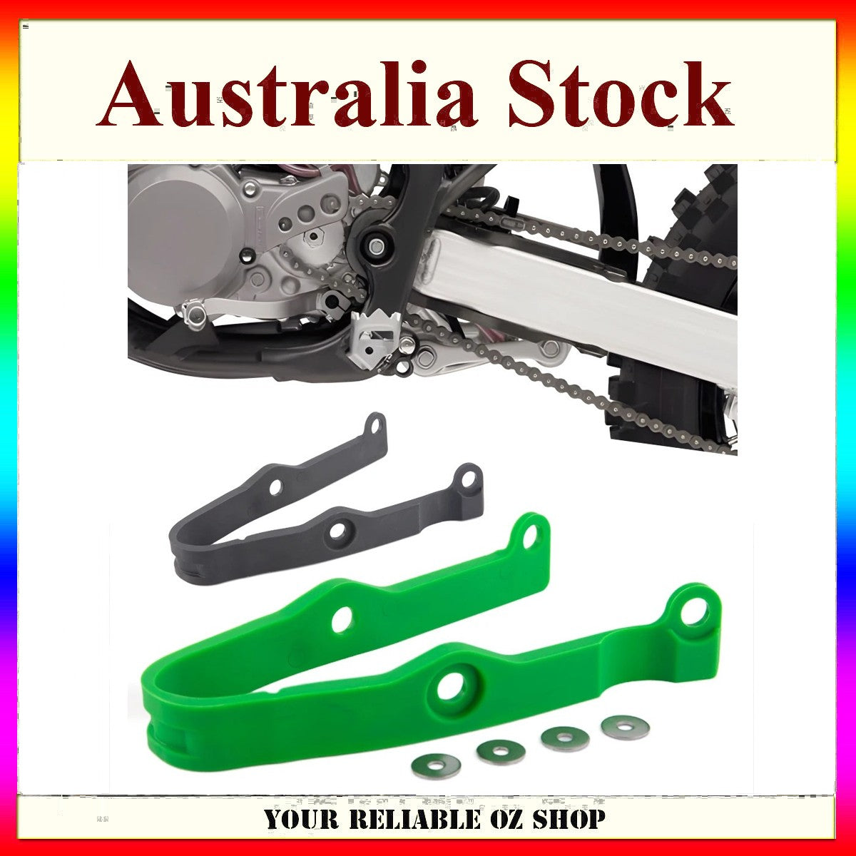 Swingarm Guide Chain Slider Protection Guard For Kawasaki KX85 KX100 KX80 KX112