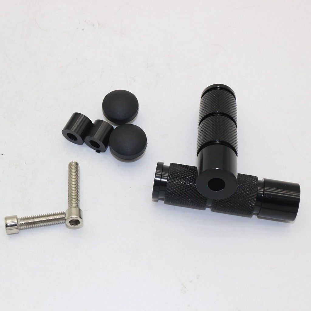 Universal CNC Aluminum Motorcycle ATV Footrests Foot Pegs Pedals RED BLACK BLUE