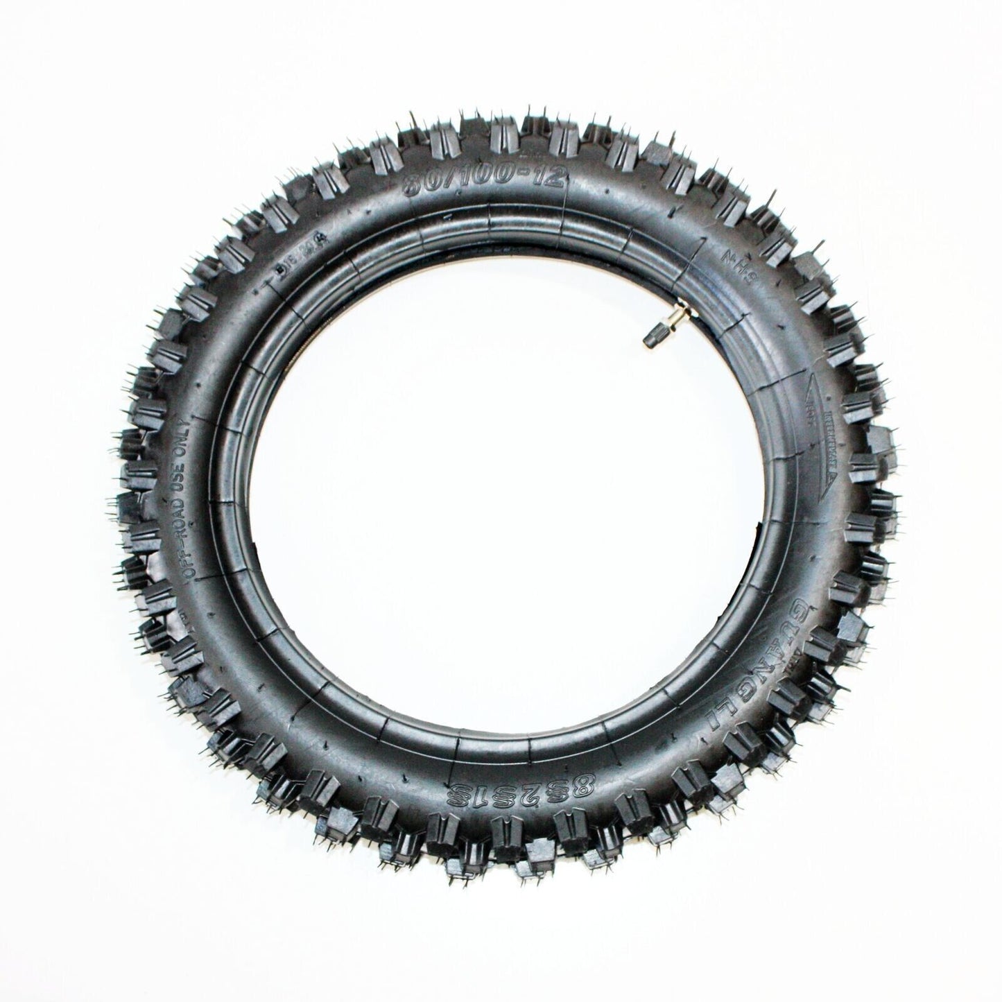3.00 - 12 80/100 - 12 Inch Rear Knobby Tyre + Tube 125cc 150cc Dirt PIT PRO Bike