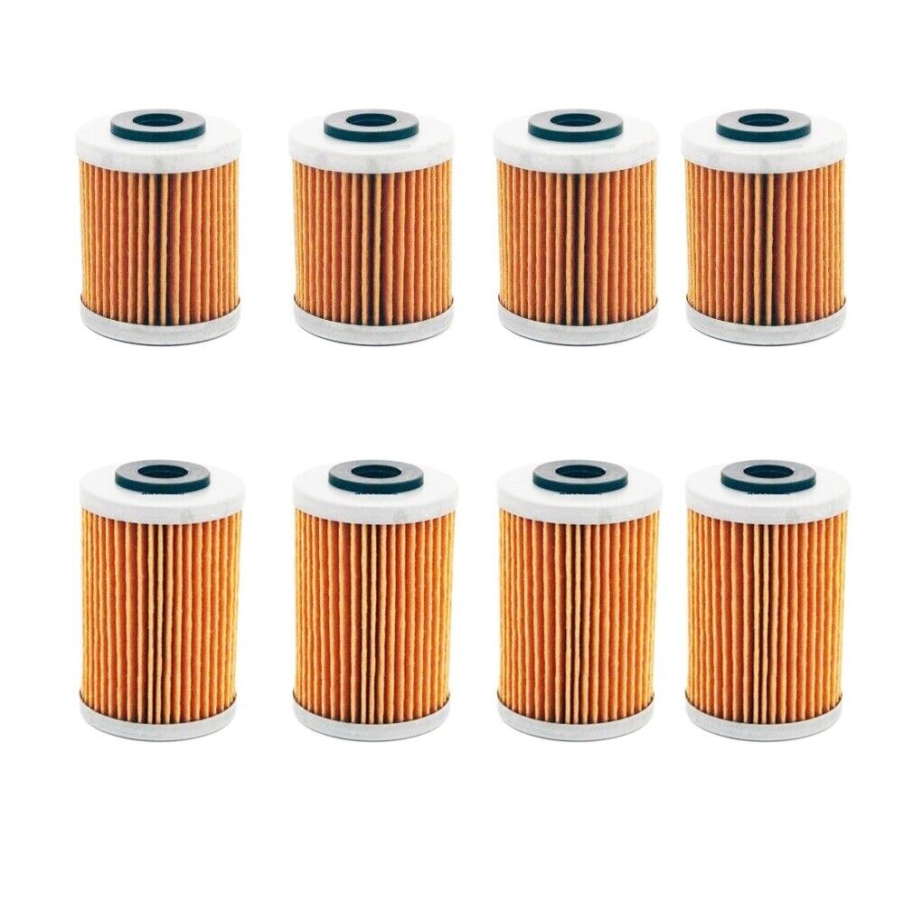 8Pcs Oil Filters For KTM 400SX 400EXC 450SX 450XC 450EXC 400 450 520SX 525SX
