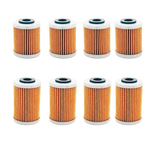 8Pcs Oil Filters For KTM 400SX 400EXC 450SX 450XC 450EXC 400 450 520SX 525SX