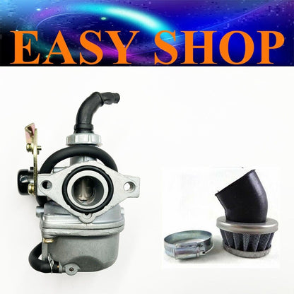 PZ19 Cable Choke Carby Carburetor Bent Air Filter 110/125cc Quad ATV Buggy Bike