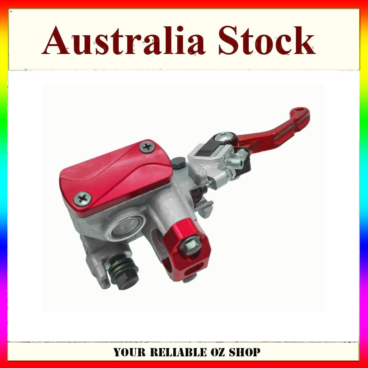 Red 22mm Right Brake Master Cylinder Lever For Honda CR125R CR250R CRF150F BIKE