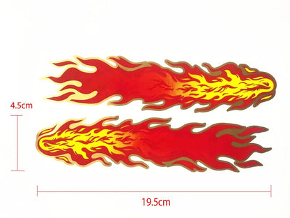 Funny Fire Flame Sticker Decal Car Bike Dirt  ATV Quad Ute Camper Trailer Motor