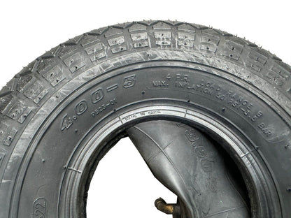 Brand New 4.00 - 5 (330x100) Wheel Chair Industrial Tyre +Tube Mobility
