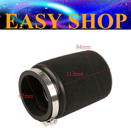 61mm - 63mm BLACK FOAM Air Filter CLEANER ATV QUAD BUGGY THUMPSTAR DIRT PIT BIKE