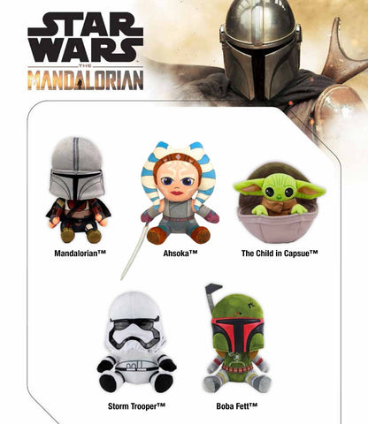 Licensed STAR WARS The Mandalorian Boba Fett The Child Trooper Plush Ashoka