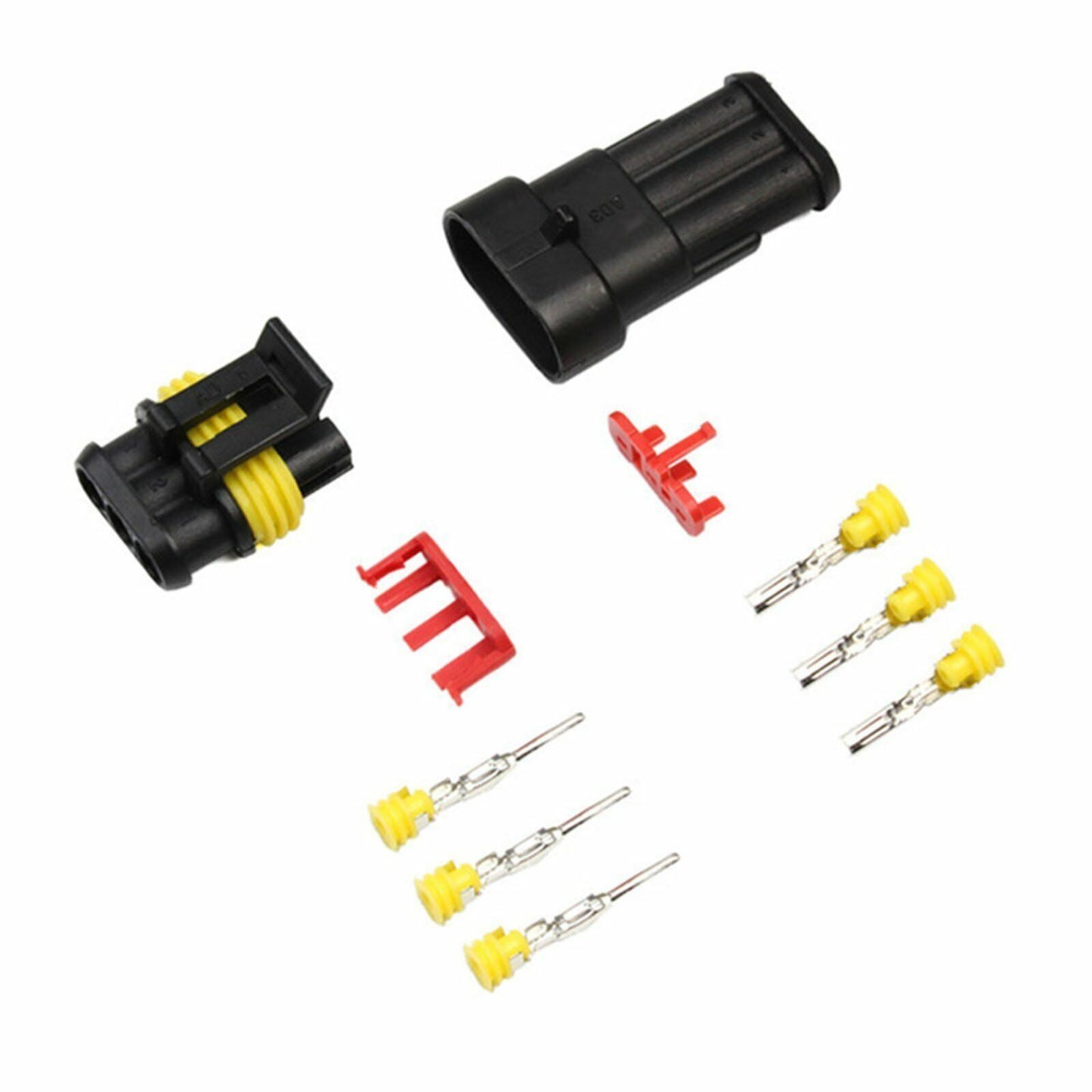 1/2/3/4/5/6 Pin Waterproof IP67 Car Electrical Wire Connector Plug Socket 12V