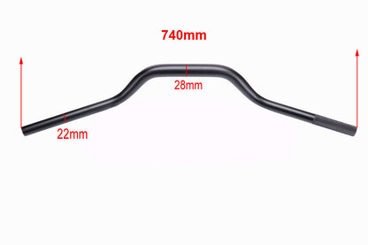 Motorcycle Low Rise Handlebar Fat bar Superbike 1-1/8" 28mm Racer Dirt Bike 80cm