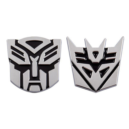 6cm 3D Transformer Autobot Decepticon Sticker Decal Car Caravan Emblem Bike