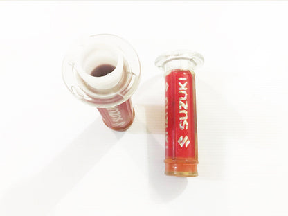 22mm SUZUKI RED THROTTLE TWIST GRIP SSR SDG Lifan Thumpstar Kazuma Atomic Foxico
