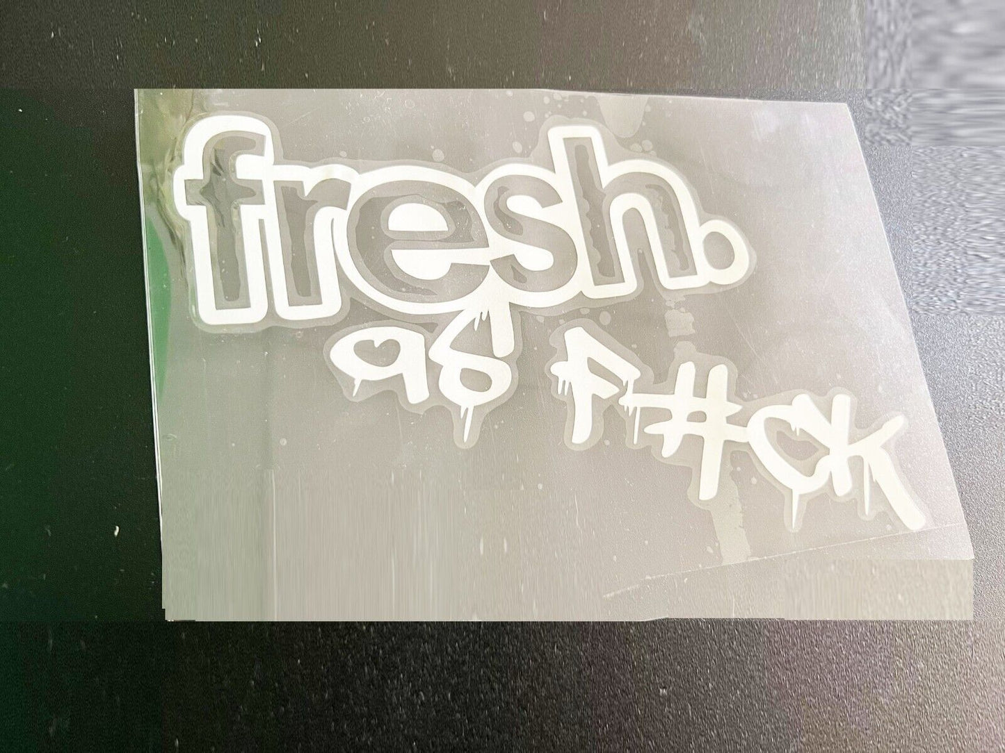 FUNNY JDM FRESH AS F#CK STICKER DECAL ILLEST HELLAFLUSH CAR WINDOW WINDSCREEN