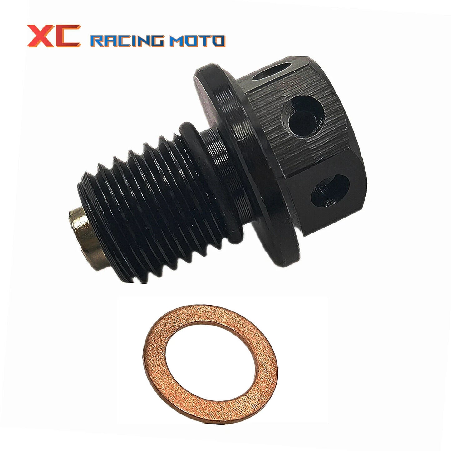 M12 Magnetic Oil Sump Nut Drain Drainage Oil Plug Screw Motorcycle ATV Quad Bike