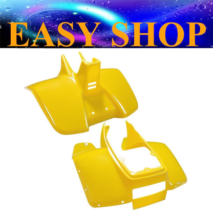 Yellow Front Rear Fairing Fender Panels Plastics Set For Suzuki LT50 Quad Bike