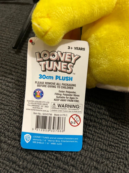 Looney Tunes Warner Bros Movie World Tweety Bird Space Jam Plush Toy 30CM