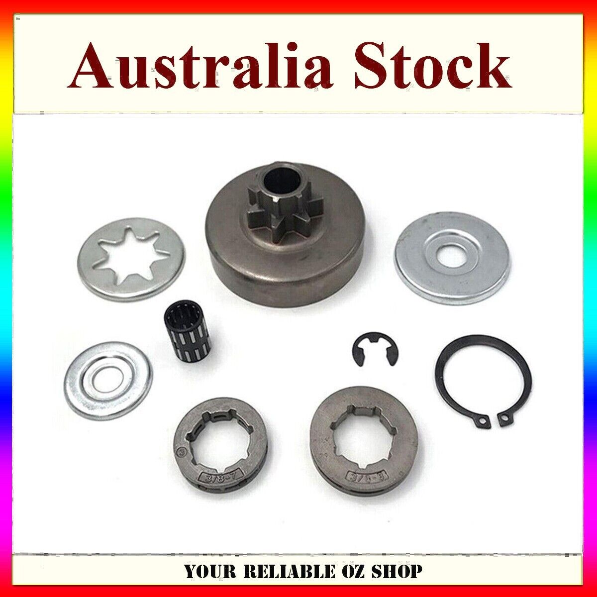 Clutch Sprocket Rim Drum Washer Bearing Kit For Stihl 038 MS380 MS381 Chainsaw