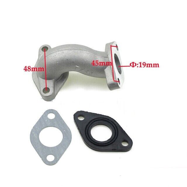 PZ19mm 48mm Carby Intake Manifold 50cc 70cc 90cc 110cc 125CC Sunl Roketa Kazuma