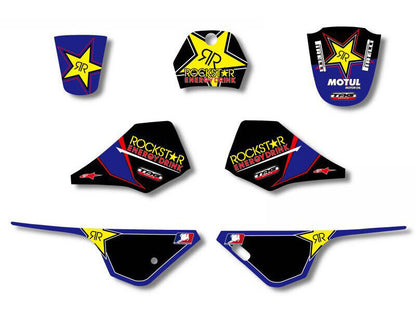 3M ROCKSTAR DECAL DECALS STICKER STICKERS YAMAHA PEEWEE PW80 PY80 PW 80 BIKE