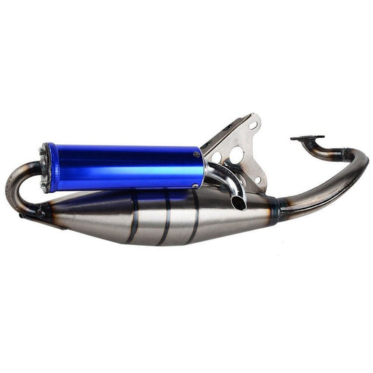 Blue Exhaust System Muffler Pipe For Yamaha Zuma Minarelli 50cc Scooter 1E40QMB