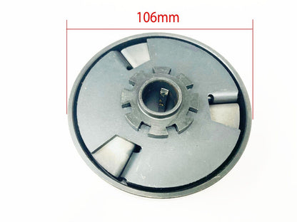 20mm Bore 3/16" Key Way Centrifugal Clutch Belt Drive Pulley ABS Belt Go Kart