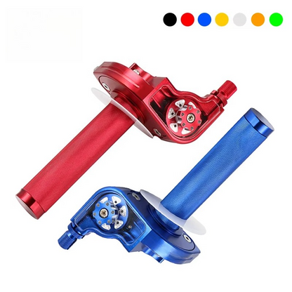22mm CNC Throttle Twist Grips For PIT PRO Trail Dirt Quad Moped Scooter Bike