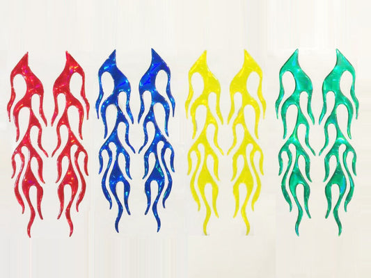 3D Reflective Fire Flame Sticker Decal Car Truck Caravan Camper Trailer Bike Ute