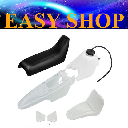 White Plastic Cover Fender Fairing Seat Fuel Tank Yamaha Peewee PW50 PY50 PW 50