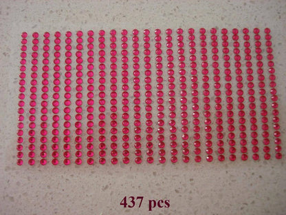 437 3MM RHINESTONE DIAMANTE DIY CRAFT STICKER WEDDING INVITATION IPHONE ENVELOPE